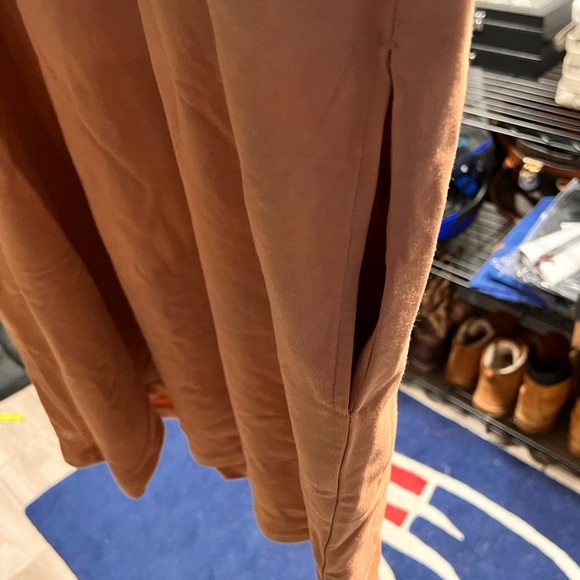 Rustic orange cotton sweater dress - Picture 6 of 7